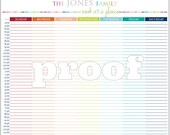 Personalized Time Slotted Week at a Glance Printable
