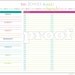 Personalized Meal Planning and Shopping List Printable