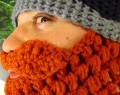 Bearded Hat - Removable Beard - Striped