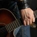 Leather Cuff, Leather Bracelet: Black Leather Cuff with a Celtic Design "Celtic Black Beauty Cuff"