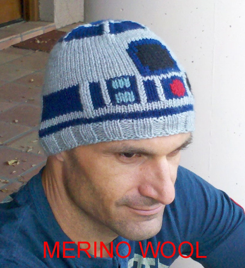 R2D2 Droid ski toque/hat - Icy Hoth edition, MERINO WOOL