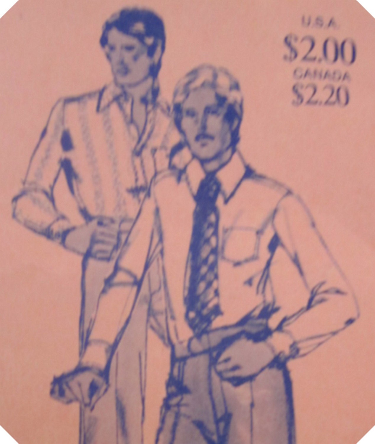 Stretch and Sew 1755 Mens Dress Shirt Pattern 36 to 50