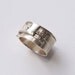 Askew - Sterling Silver Ring, unisex ring, wedding ring, wedding band, mens band
