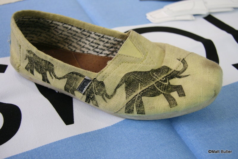 Elephant TOMS Shoes