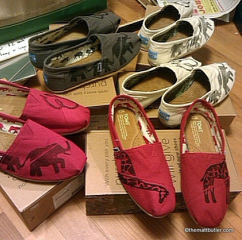 Custom TOMS Shoes Gift Certificate