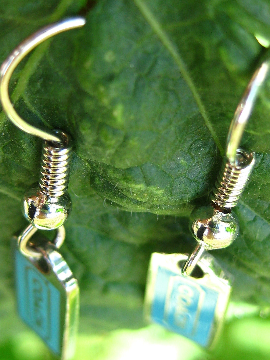 Coach Authentic Repurposed Earrings- sterling silver hooks