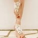 Wedding barefoot sandals,  cream nude shoes, wedding, victorian lace, sexy,  yoga, anklet , steampunk sandals, beach pool