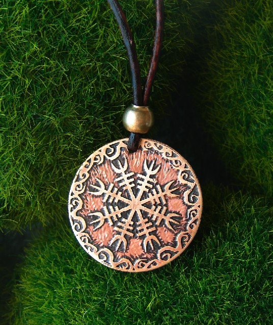 Helm of Awe Necklace - Viking Aegishjalmur