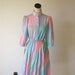 RESERVED - Pastel Rainbow Day Dress Squares Color Block
