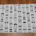 Mustache Baby Blanket Where's My Stache with Black Minky, Moustache