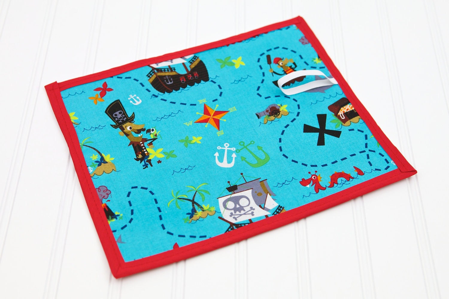 Pirate Chalkboard Mat Reusable Art Draw Toy