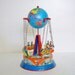 Vintage 1950'S Globe Ride - Blomer & Schuler Clockwork Tin Litho Swing Ride - TREASURY PICK