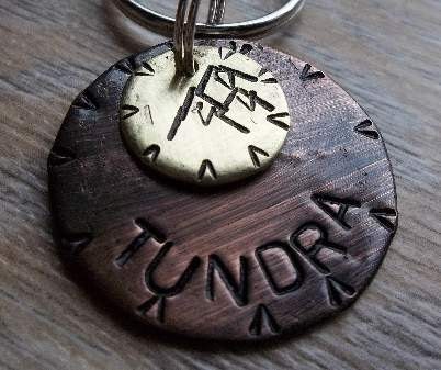 Vintage Acadian Mountains Pet ID Tags/Tag