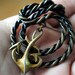 Nautical Rope and Anchor Brooch by M.J. Enterprises