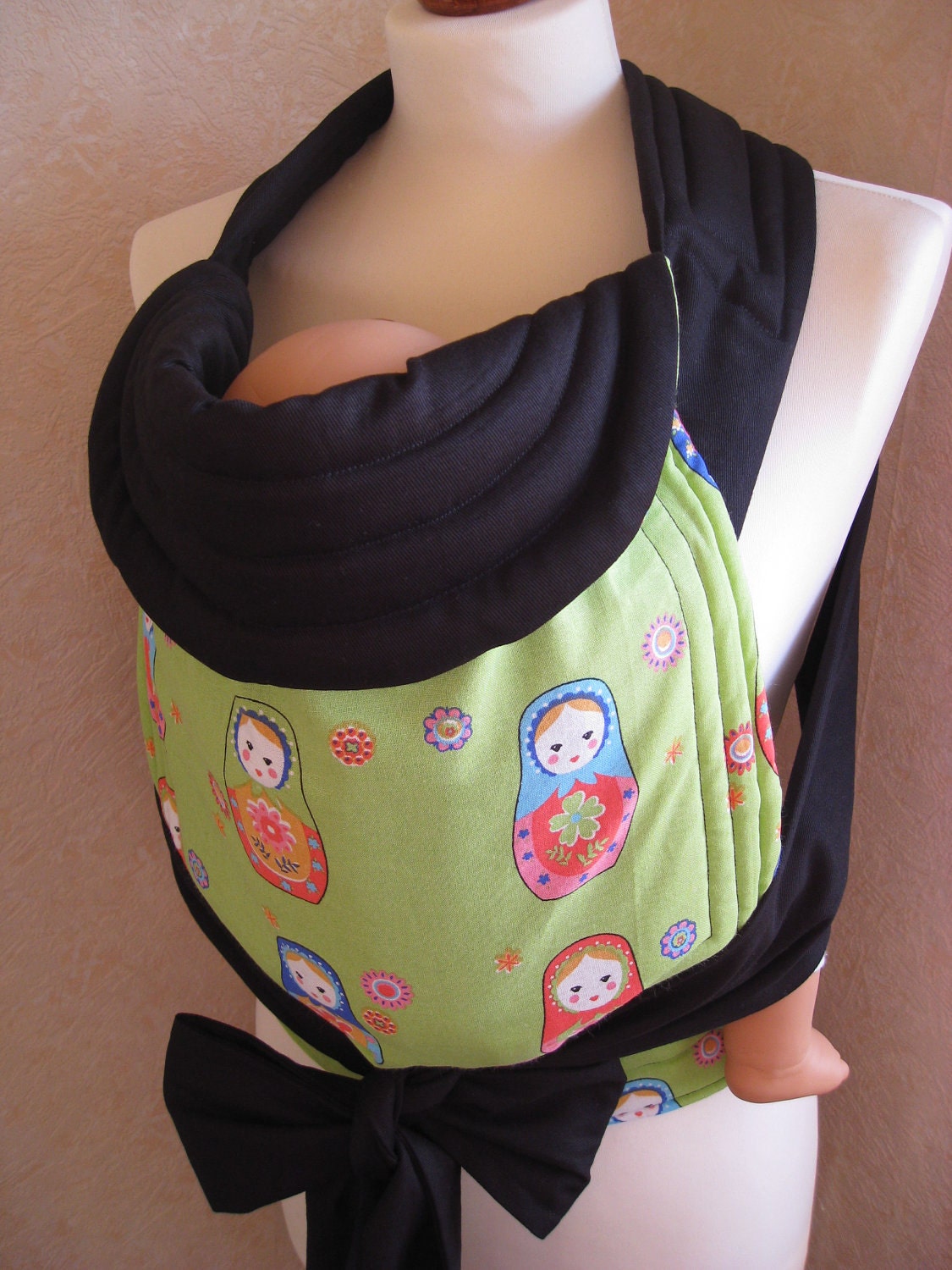 MEI TAI Baby Carrier / Sling / Reversible / Russian Dolls in straight cut model