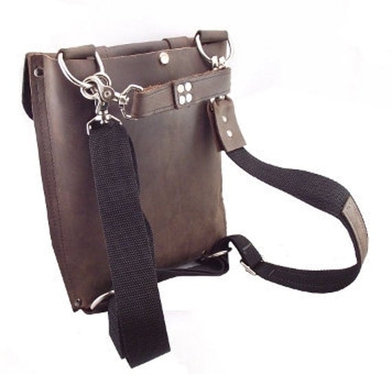 SALE 13" Leather Laptop Bag New: Made in the U.S.A. - Rustic Brown Slim Messenger - 13" Air -