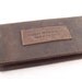 Leather iPhone CheckBook Wallet  - Brown - Thick Full Grain Leather - American Made - Free Shipping