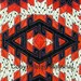 MINI DIAMONDS  / Innovative Wall Art quilt /  Totally Tubular Strip Piecing by Rita Hutchens