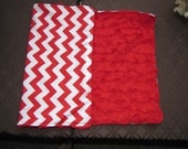 SALE Chevron and Ruffles Blanket SALE