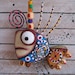Twisted Fish 128 - Found Object Wall Art by Fig Jam Studio
