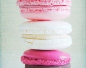 Macaron Dreams - 8x10 Fine Art Photograph, macaron, macaroon, pink, biscuit, cookie, sweet, blue, paris, patisserie, french
