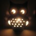 Vintage Ceramic Falling in Love Owl Lantern, Pink