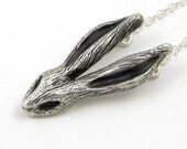 Bunny Rabbit Necklace - sterling silver hare