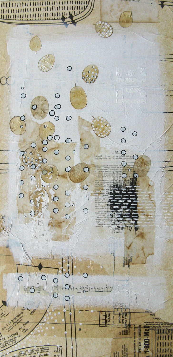 mixed media painting original.  only one thing to do: be.