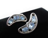 Lovely Vintage Rhinestone Earrings by Bogoff