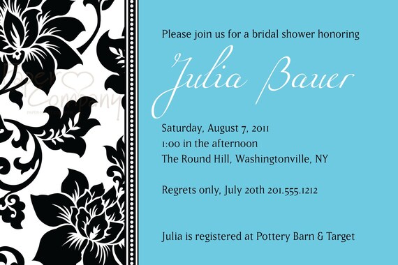 RETRO LOTUS Bridal Shower Invitation - You Print Il_570xn