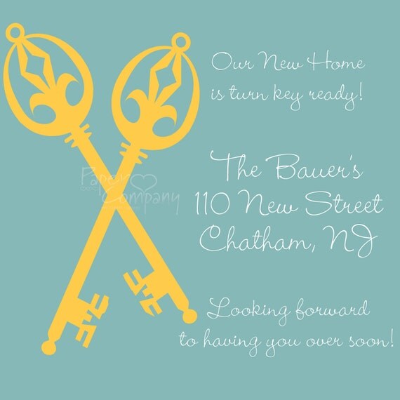 TURN KEY Custom Moving Announcement/Change of Address Postcard/House Warming/Mailer - DIY You Print Il_570xn