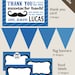 MUSTACHE BASH Little Man 1st Birthday Boy Party Package Event Printable diy Customizable