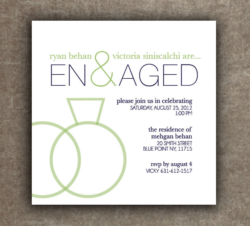 Engagement Party Invitation, Rehearsal Dinner Invitation, Modern Invitation