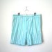 vintage men's shorts 1980s PREPPY genuine indian madras STRIPED english / bermuda . 36