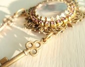 Vintage Boudoir Necklace Key to the Glasshouse  Bitter Valentine.