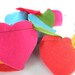 Rainbow-Colorful-Felt heart garland-Party decoration-Valentine's day-Wedding decoration