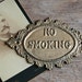 No Smoking - Vintage Metal Wall Plaque Sign