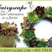 Succulent Wreath Happiness 9"