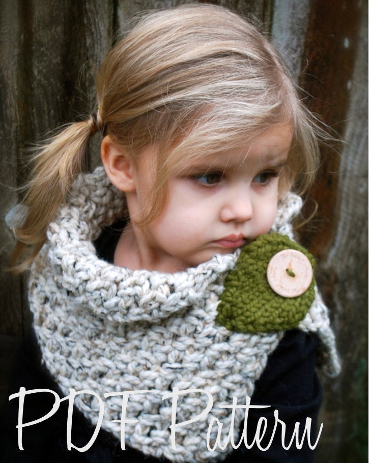 Crochet PATTERN-The Autumn Cowl (Child, Adult sizes)