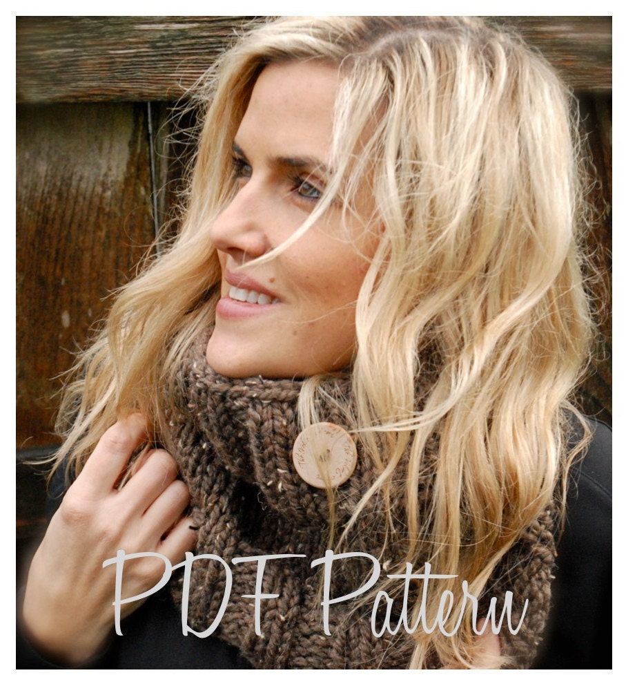 Knitting PATTERN-The Brooklynn Cowl (Child, and Adult sizes)