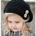 Crochet PATTERN-The Zoie Slouchy (Toddler, Child, and Adult sizes)