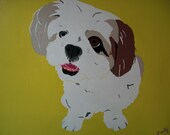 11 x 14 Custom "Dog Pawps" Pet Painting