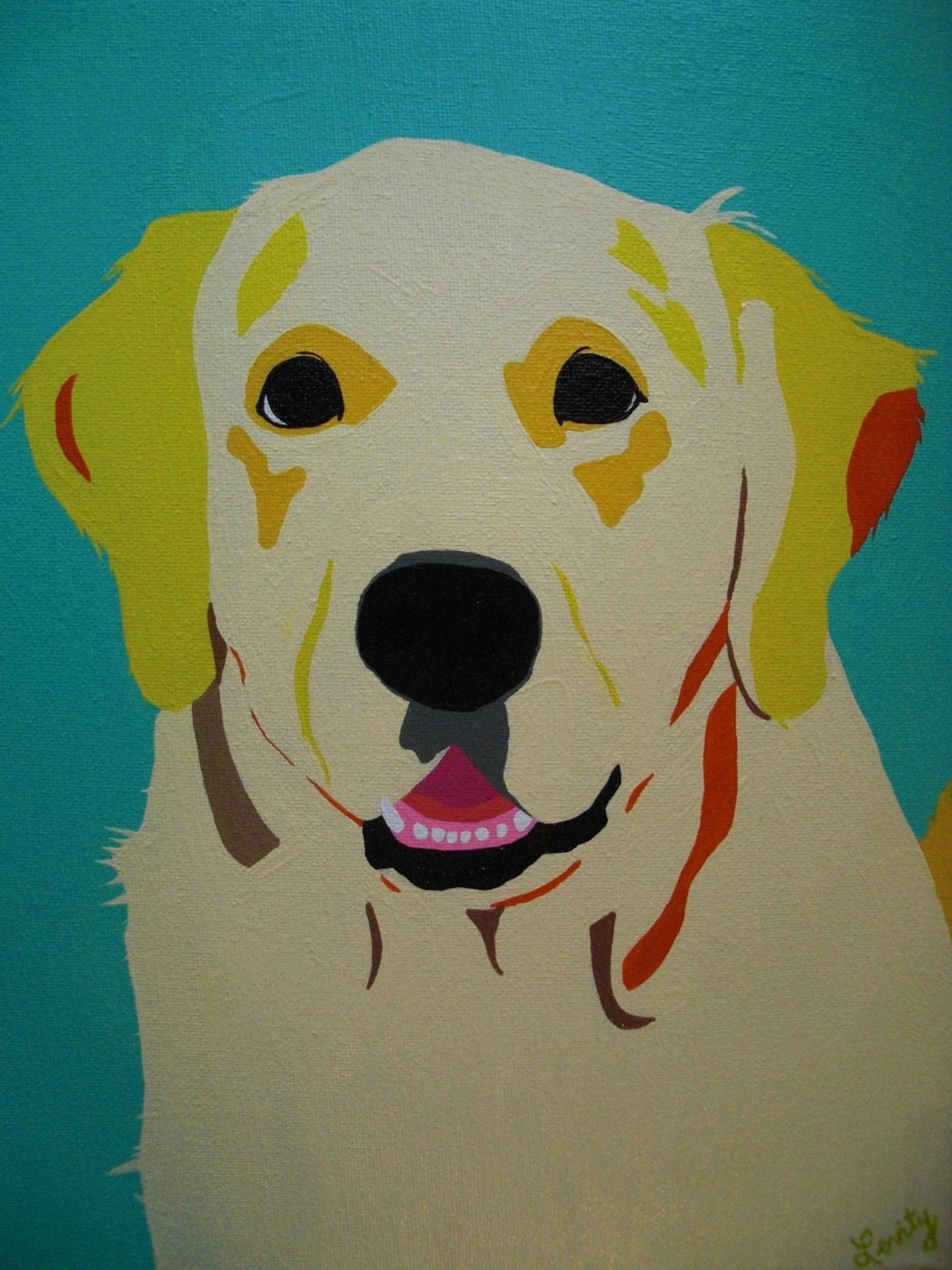 11x 14 Custom "Dog Pawps" Pet Painting