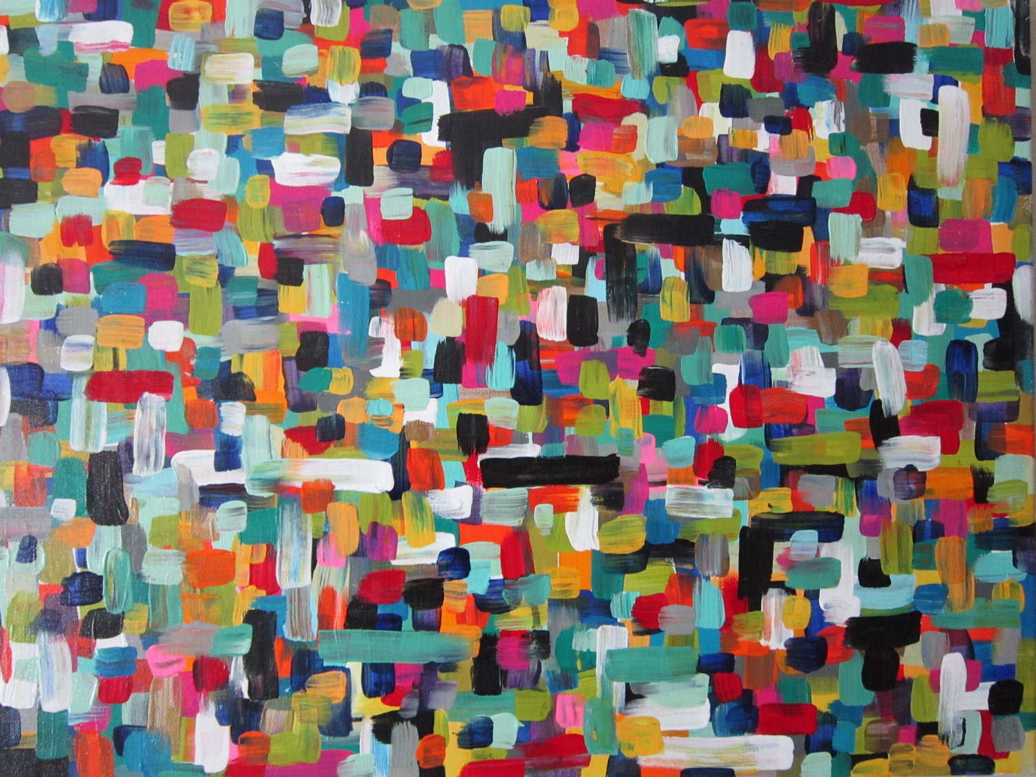 Beautiful 18x24 Multi-colored Abstract