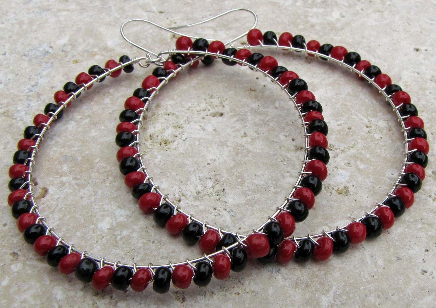 Garnet and Black Team Spirit Hoops