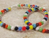 Fiesta Wire Wrapped Hoops