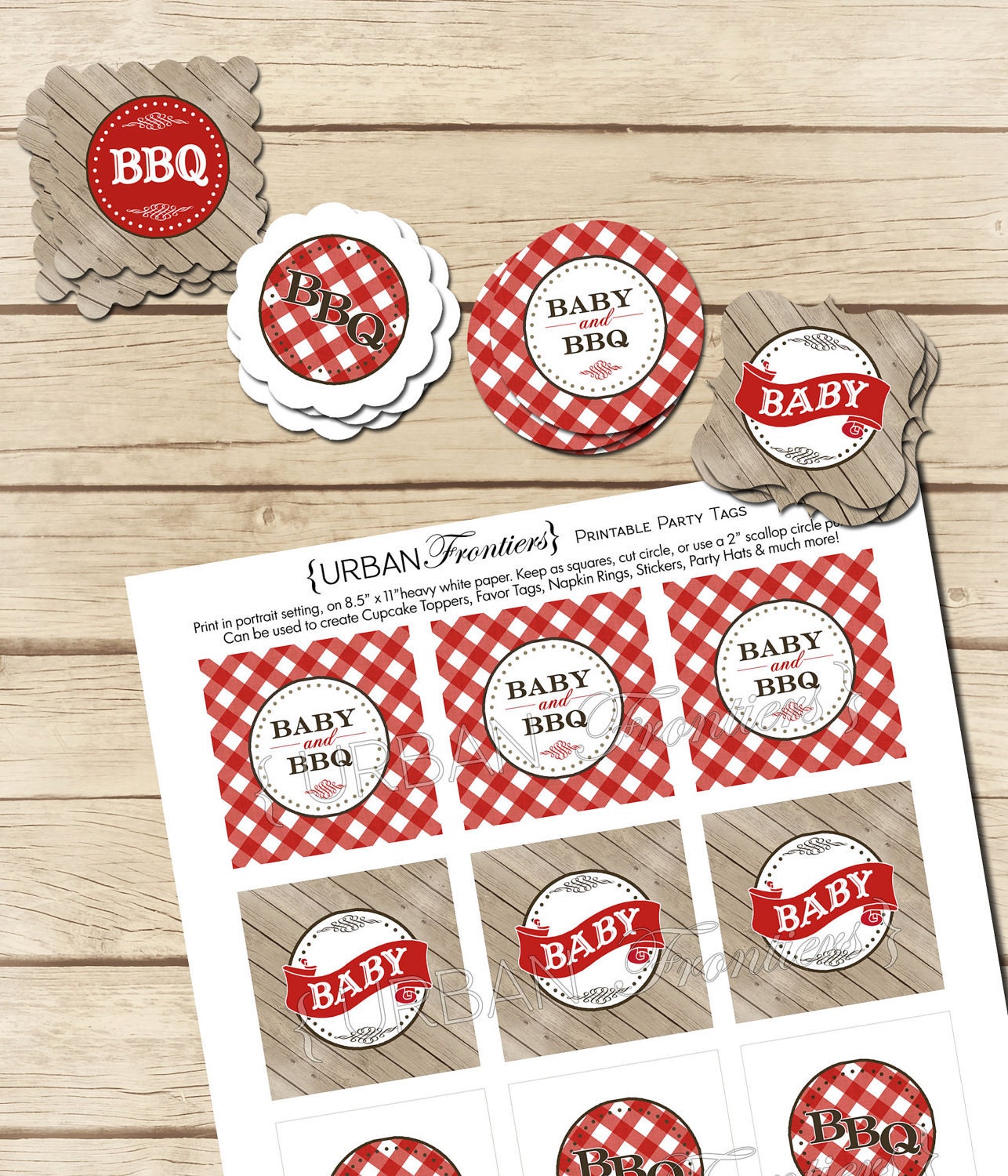PRINTABLE - Couples BBQ - Baby Shower Invitation -  Digital