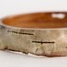 Birch bark eco resin bangle with polygon facets