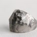 eco resin multifaceted translucent grey ring with metallic silver flakes