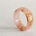 Size 9.5 rose gold round resin eco resin ring